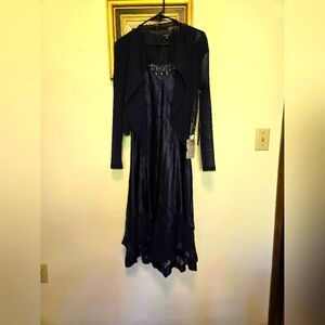Komarov Navy Long Sleeve Dress